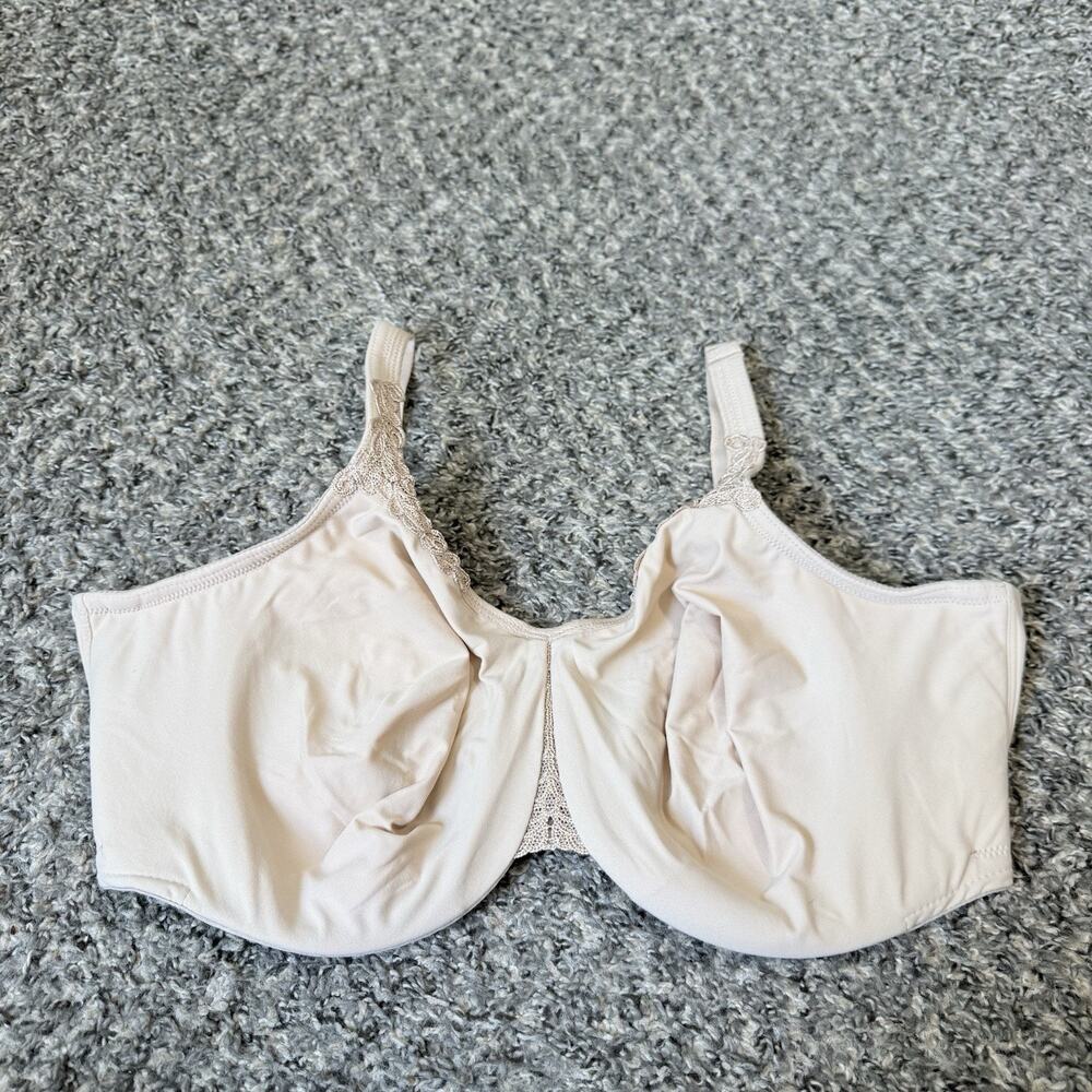 Wacoal 44DDD Bra Beige Bodysuede Ultra Seamless 85814 Underwire Back Closure NEW